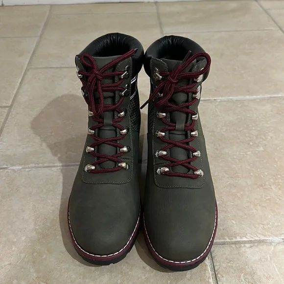 Nautica | Shoes | Nautica Army Boots With Burgundy Laces  display picture 1